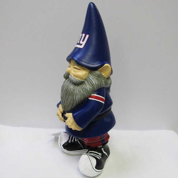 New York Giants Good Luck Gnome Statue NFL Stocking Stuffer - Picture 2 of 4